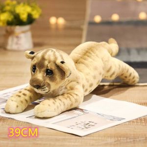 PELUCHE Lion de 39 cm - Peluche Lion, Tigre et léopard de 