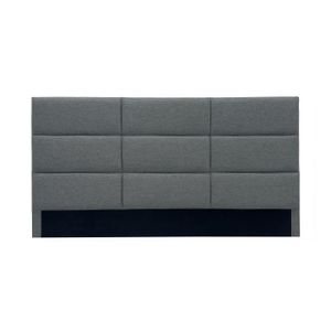 TÊTE DE LIT Tête de lit en tissu gris 160 cm - EYNA - Hautement design - Dossier moelleux - Dimensions optimales
