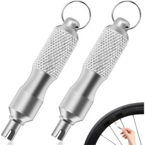 Démontage Noyau Valve Kit Outil Retrait Tige Valve Pneu - Métal - Pour Voiture, Moto, Camion - Boîte Rangement Incluse Outil Métallique Crevaison