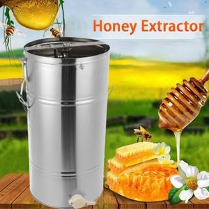 DÉCOLLEUR DE ROULEMENT 25 * 45CM Extracteurs manuel abeille miel extracteur nid d'abeilles apiculture équipement 2 cadres -JIL