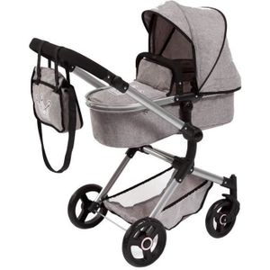 LANDAU - POUSSETTE Poussette Landau Combi pour Poupée Gris - BAYER DE