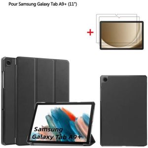 Mobigear Shockproof - Coque Samsung Galaxy Tab A9 Plus (2023) Coque Arrière  Rigide + Bandoulière + Support Amovible - Noir 11-8441672 