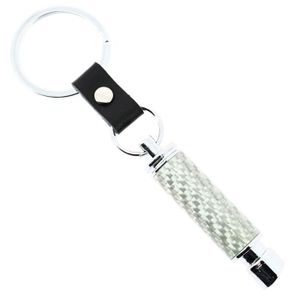 Porte-clés Voiture Cuir Noir élégant - 2 Pièces - Accessoire Homme Femme - Cadeau Idéal