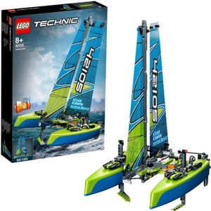 ASSEMBLAGE CONSTRUCTION LEGO® Technic 42105 Le catamaran, Kit de Construction, Maquette Bateau Jouet Fille et Garçon de 8 ans et plus