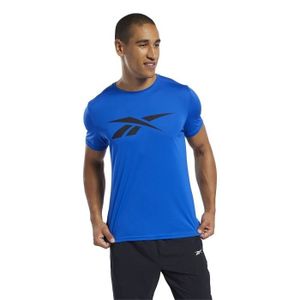 T-SHIRT MAILLOT DE SPORT T-Shirt Fitness Homme Reebok Workout Ready L - Ble