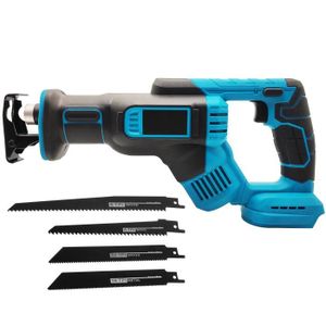 Scie Sabre Sans Fil électrique Multifonction - Pour Couper Viande, Os, Bois, Métal, Avec 2 Batteries
