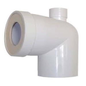 PIPE D'EVACUATION WC Pipe WC courte mâle avec piquage dessus femelle - REGIPLAST - PCMA - Blanc - PVC - 100mm x 150mm