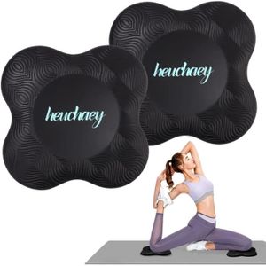 TAPIS DE SOL FITNESS Tapis de yoga antidérapants TRAHOO - Lot de 2 - 18 x 18 cm - Genouillères de yoga super épaisses