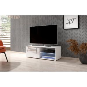 MEUBLE TV Meuble TV VIVALDI - MOON 2 - 100 cm - blanc mat / 