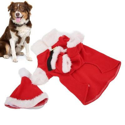 Costume De Noël Pour Chien - Sweat à Capuche D'hiver Avec Chapeau