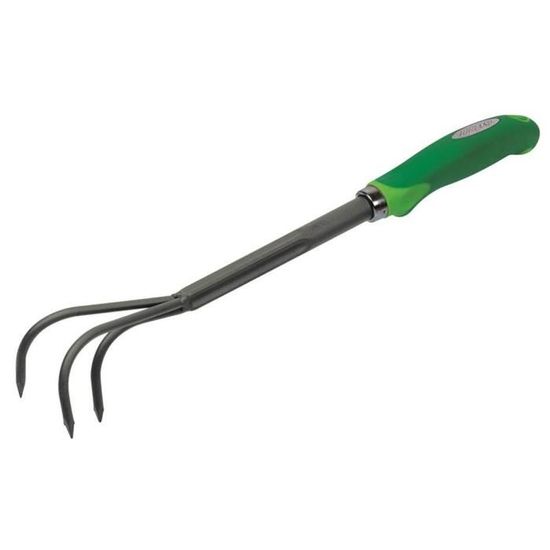 GARDENSTAR Griffe De Jardin à 3 Dents En Acier Inoxydable - 33 X 9cm