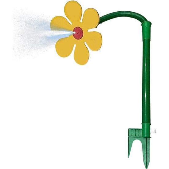 Arroseur Crazy Daisy Tournoyant - Fleur Dansante Pour Jardin, 75 Cm De Haut, Compatible Tuyau Standard