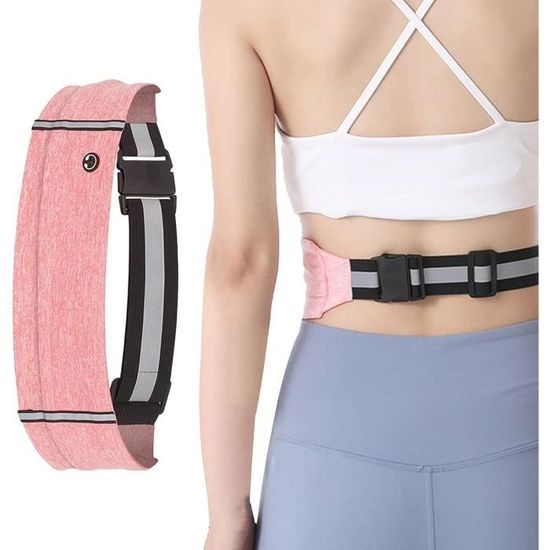 Ceinture De Sport Unisexe - Nylon Réglable 70-120 Cm - 4 Poches Anti-transpiration - Course, Randonnée, Voyage - 2