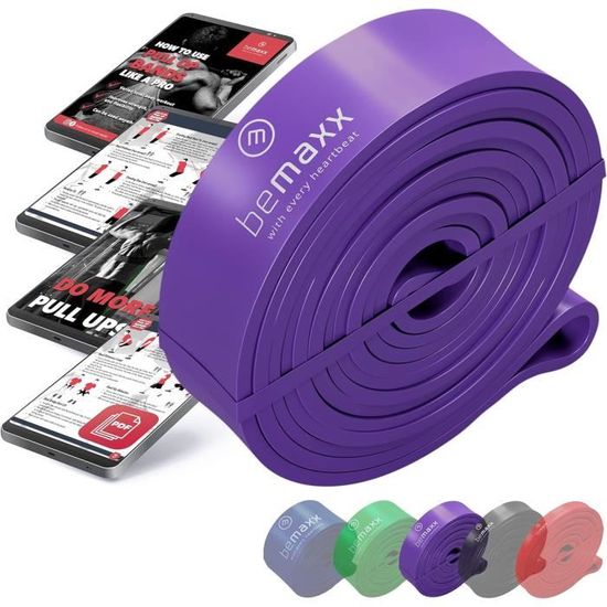 Bandes De Résistance Élastiques Musculation Traction + Guide Exercices - Set Fitness Pull Up Assist Homme Femme