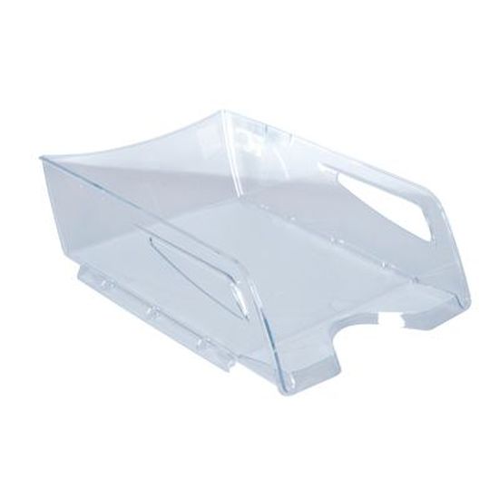 Lot De 3 Corbeilles à Courrier Cristal - CEP Pro Maxi - Hauteur 11,5 Cm - Range-lettres, Bureau, Réception