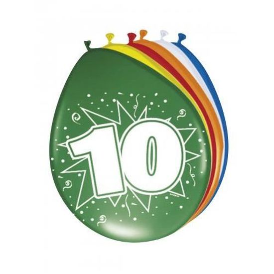 8 Ballons Pour Anniversaire 10 Ans Cdiscount Maison