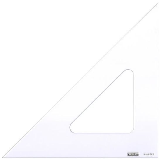 Equerre - MINERVA - 45° Bord Droit 40cm - Qualité optique et haute ...