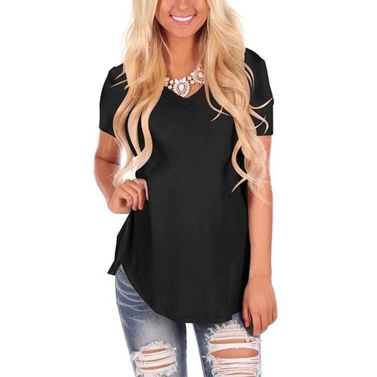 STREET-ONE T-shirt Basique De Couleur Unie Pour Femmes En Blanc