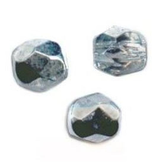 CRYSTAL CAL 25 Perles Facettes cristal de boheme 6mm COMET ARGENT LIGHT CRYSTAL CAL 25 Perles Facettes cristal de boheme 6mm COMET ARGENT LIGHT