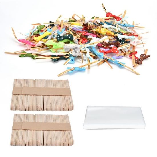 Lot De 200 Bâtonnets à Cake Pop 10 Cm Et 15 Cm - Bâtons De Sucette En Papier Alimentaire Non Toxique