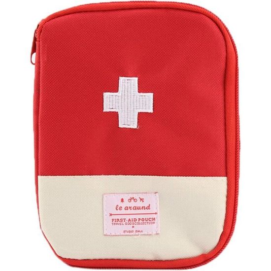 Mini trousse médicale d'urgence universelle First Aid Kit Pouch Black