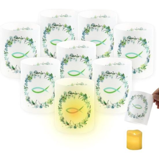 Décorations Muffins Colombes En Bois - Lot De 6, Pour Communion, Baptême, Mariage Et Fêtes