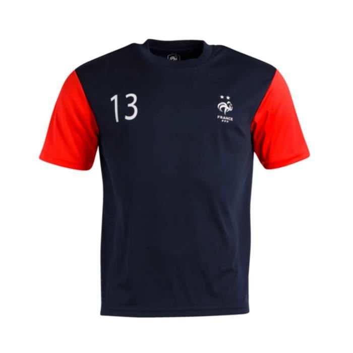 WEEPLAY T-shirt Football FFF Kante - Maillot Adulte 100% coton jersey