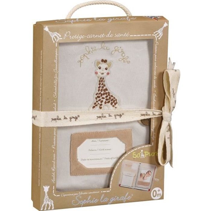 SOPHIE LA GIRAFE Protège Carnet de Santé So pure