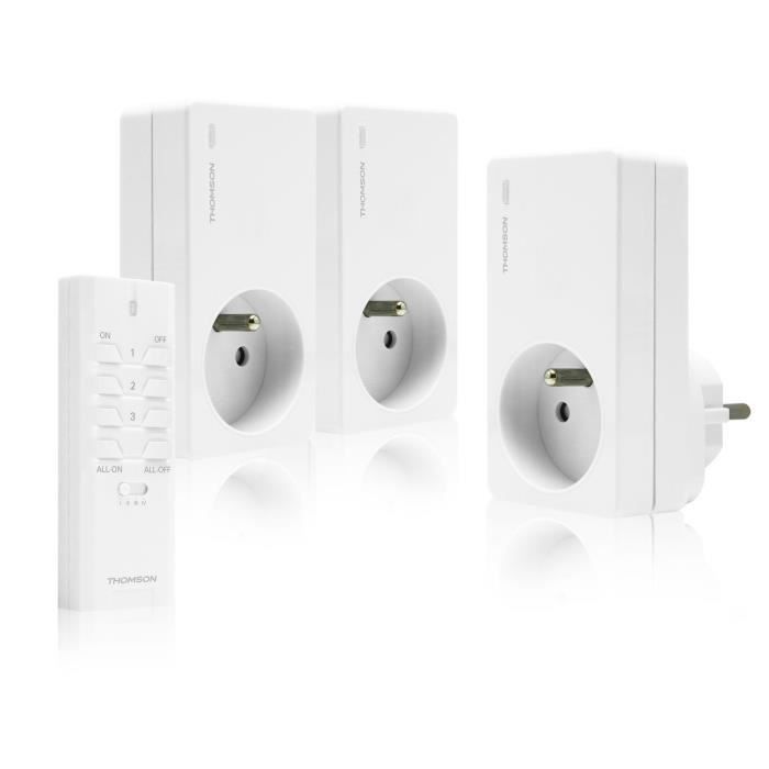 THOMSON Pack 3 prises télécommandées