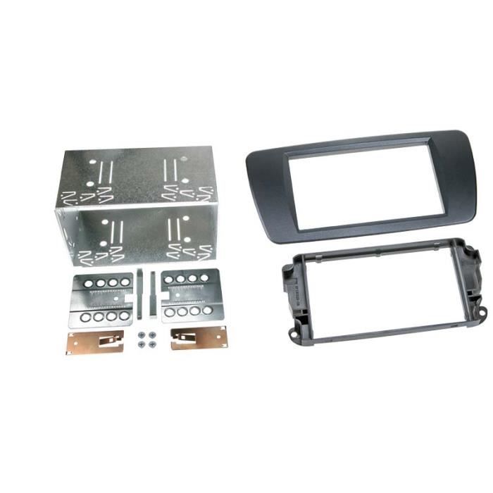 Adaptateur de façade 2-DIN Seat Ibiza 2008 > azabache noir
