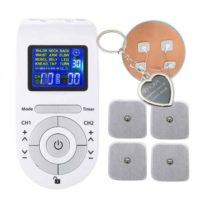 Electrostimulateur Anti Douleur pour unité TENS de soulagement de la Douleur avec 12modes 40 intensité,pour la thérapie électronique
