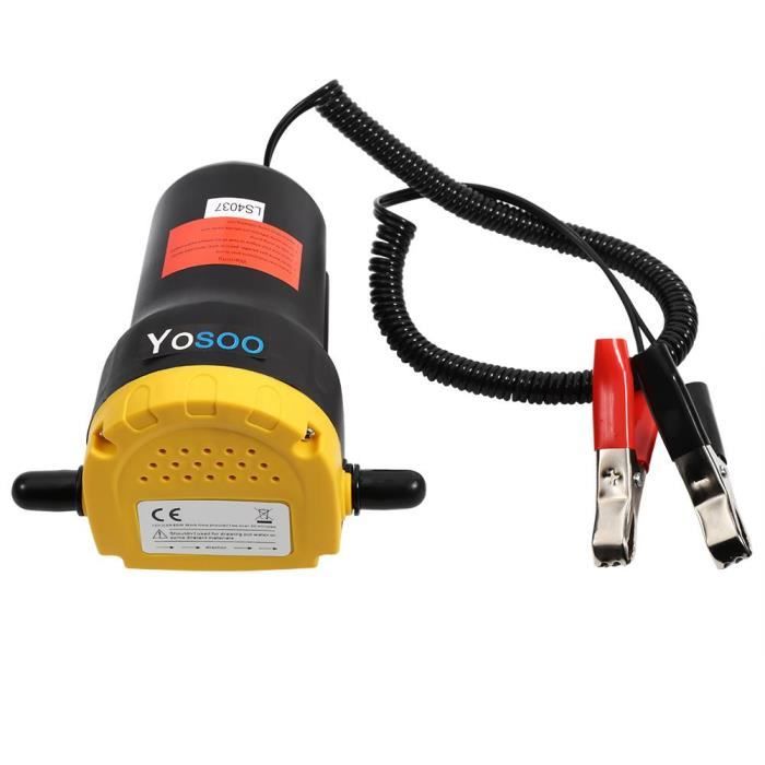 12V Pompe à vidange d’huile moteur et gasoil pompe d’aspiration