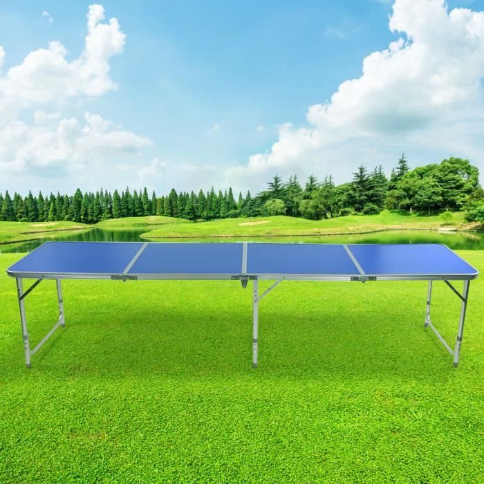 Table de camping extérieure de conception de 3 pieds Table de bière pliante portable Table de ping-pong HB044