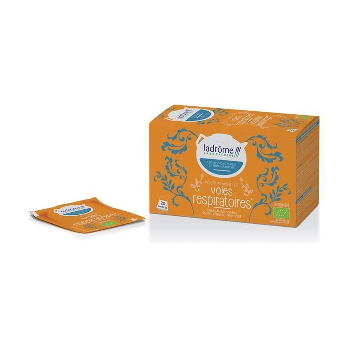 Ladrôme Infusion Voies Respiratoires Bio 20 sachets