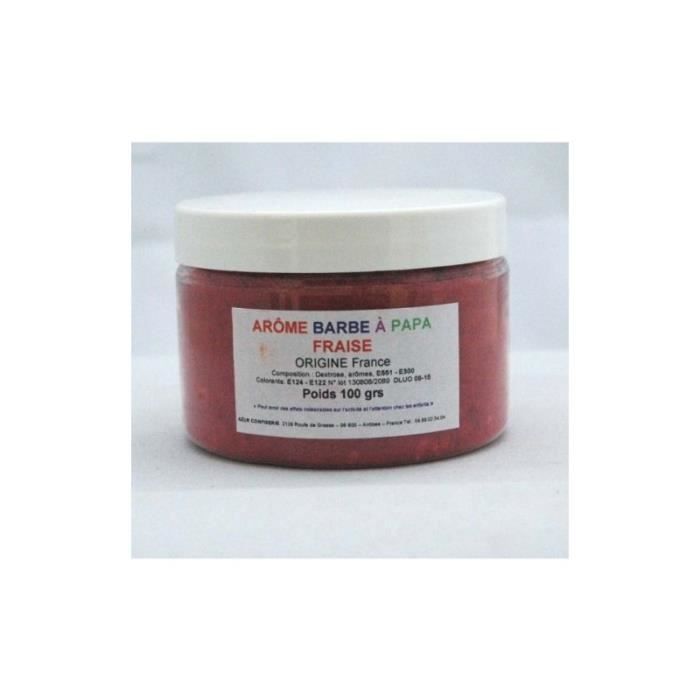 Arôme barbe à papa Fraise Pot 100 Grs