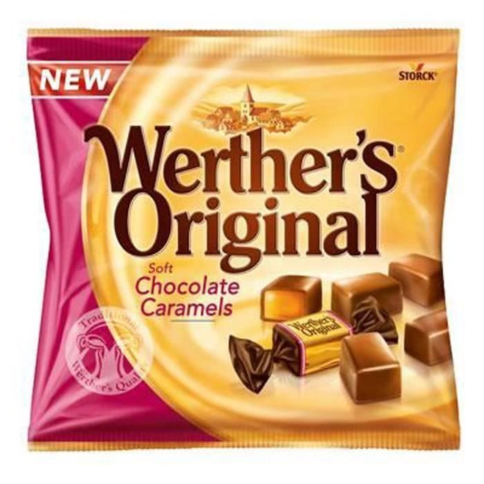 WERTHER'S ORIGINAL Caramels tendres enrobés de chocolat au lait - 180 g