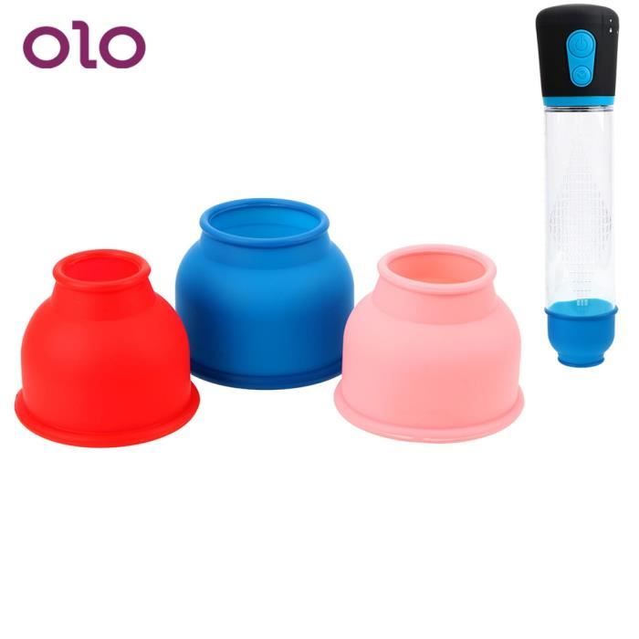 APPAREIL DE MASSAGE MANUEL,3 accessoires de Protection de pièce-ensemble manchon de pompe à pénis manchon en Silicone anneau