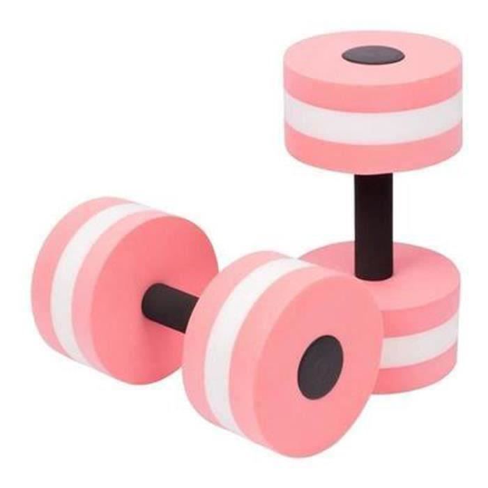 2PCS aquatique exercice Haltères EVA Haltères Résistance à l\'eau - Rose