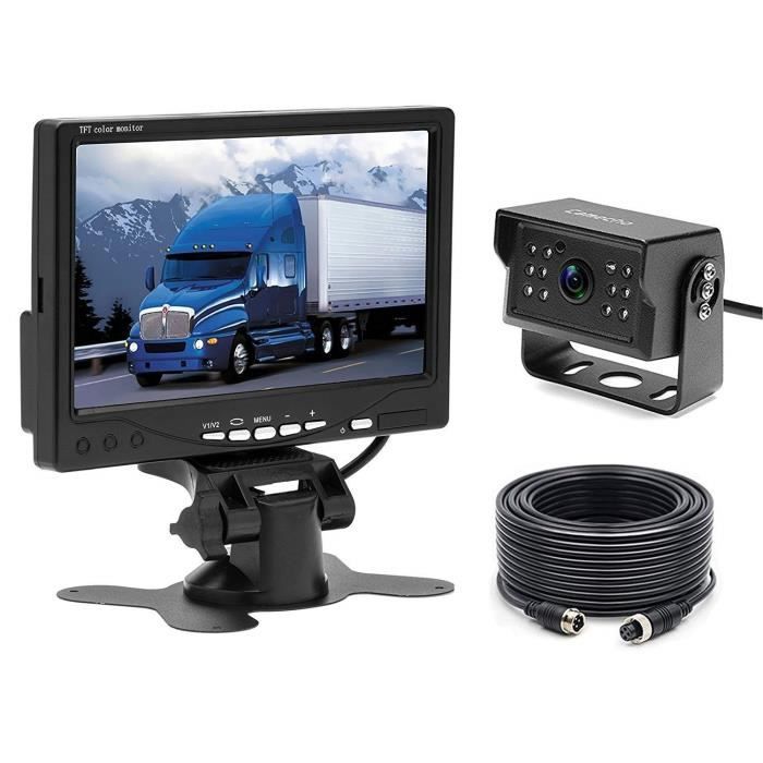 Caméra de recul pour Voiture Camecho + Kit Moniteur LCD 7\
