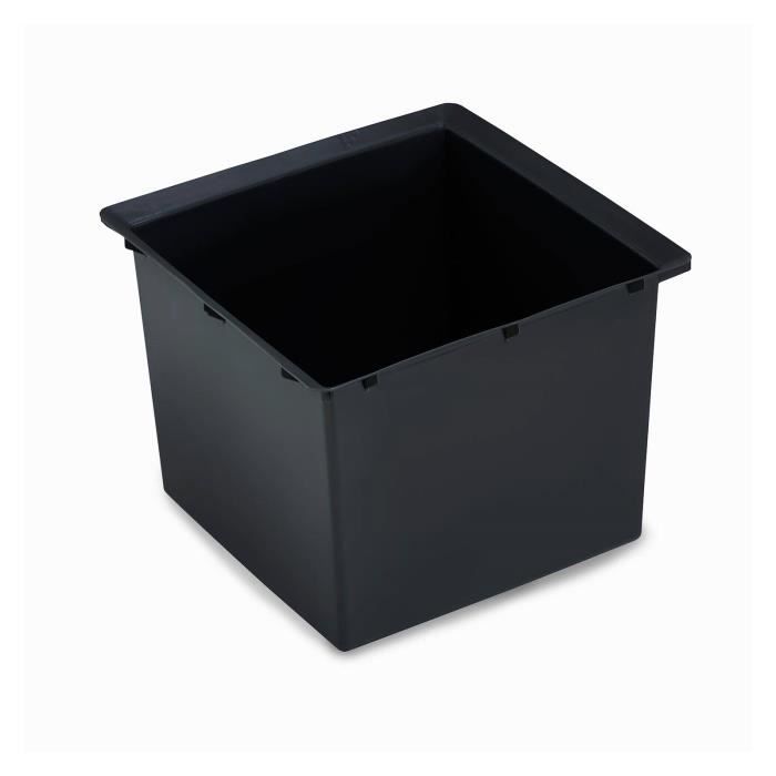 Seau à glace carré noir Mediterraneo