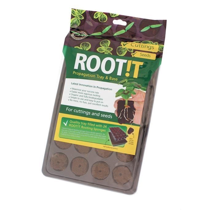 ROOT!T Lot de 8 plateaux de 24 éponges avec Réservoir