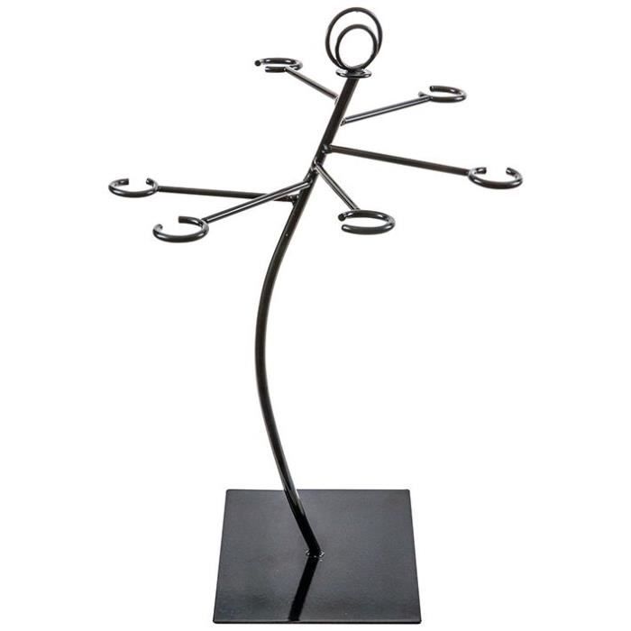 LUDI VIN Support arbre pour 6 verres - Noir