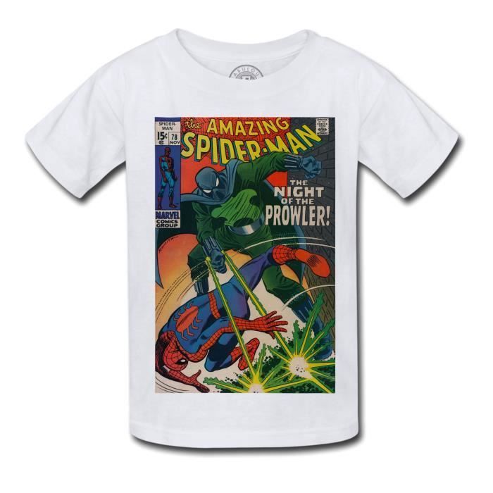 T-shirt Enfant The Amazing Spideman Bande Dessinee Comics Super Hero