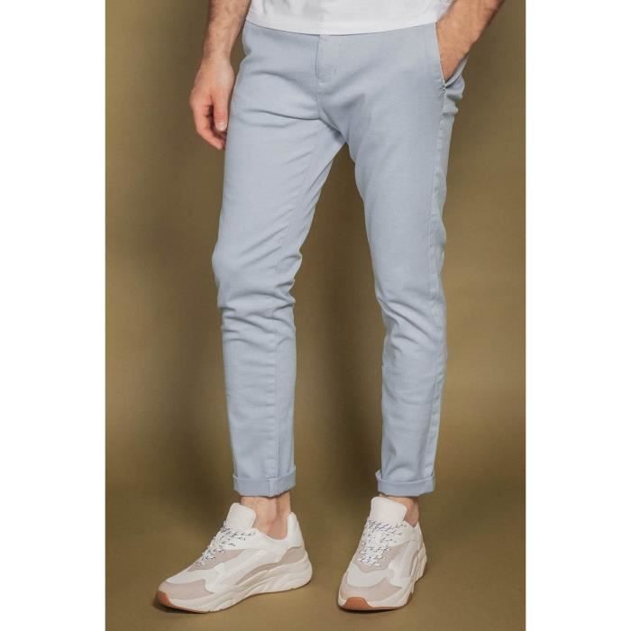 DEELUXE Pantalon chino slim ALMA Light Blue