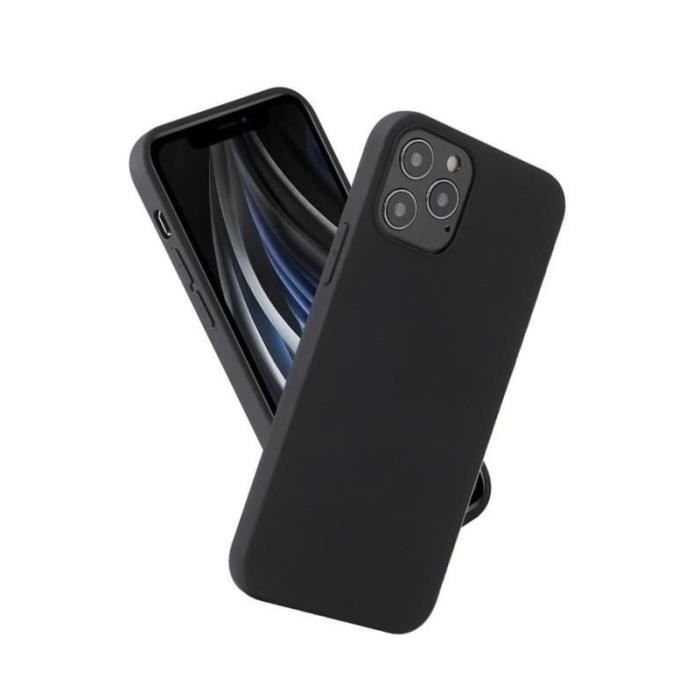 Coque Silicone Noir Ultra Slim Souple pour Iphone 12 / 12 Pro