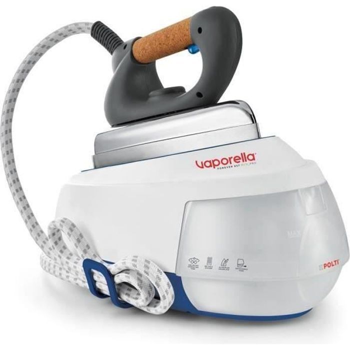 Polti Vaporella Forever 657 Eco_Pro, 2150 W, 8 bar, 0.7 L, 110 g-min, Aluminium soleplate, Blue,White
