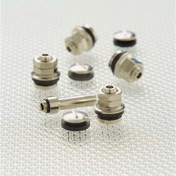 RICHBROOK kit de 4 Valves invisibles + adaptateur de gonflage - Gris