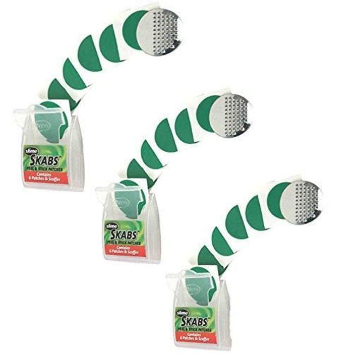 Slime Skabs rustines 6 Peel et bâton Correctifs de réparation pour vélo Tubes (Lot de 3)