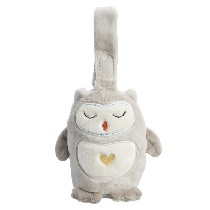 TOMMEE TIPPEE Ollie la Chouette Peluche musicale mini grofriend - 12.6x11x9.5 cm Gris