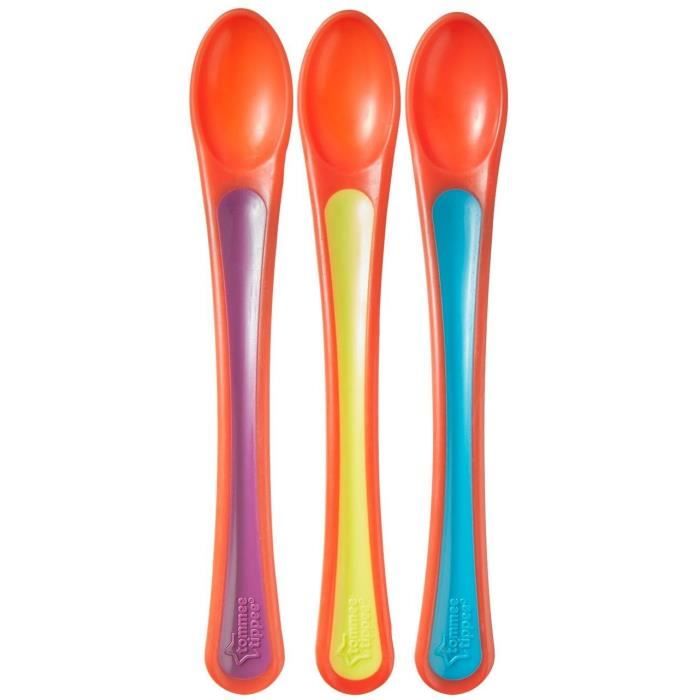 TOMMEE TIPPEE Cuillères thermo-sensibles x3 - 4m+